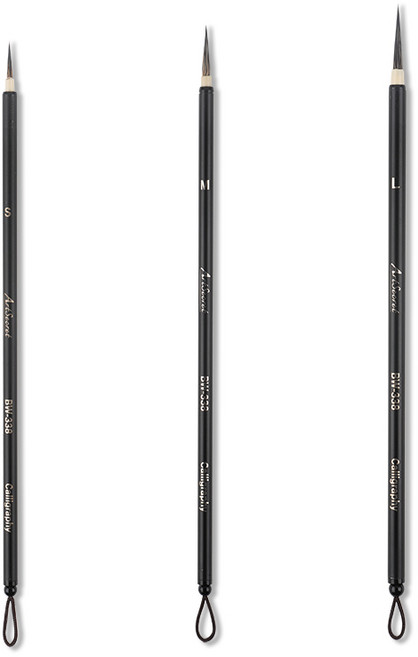 면상필 민화 세필붓 족제비털 3개입 bw-338, 1개