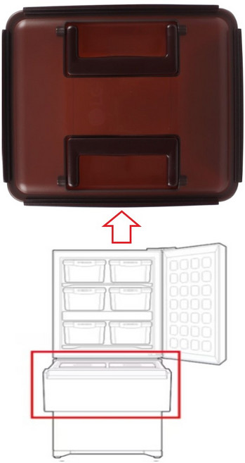 LG 정품 김치 냉장고 김치 11.3L 용기 Z339MEEF11 K335S14E Z334AAA172 Z334GBB122 Z334GBB151 Z339MRRF21, 단품, 1개