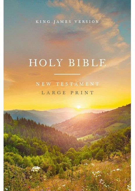 KJV LARGE PRINT BIBLE - NEW TESTAMENT (PAPERBACK/SCENIC SOFTCOVER)