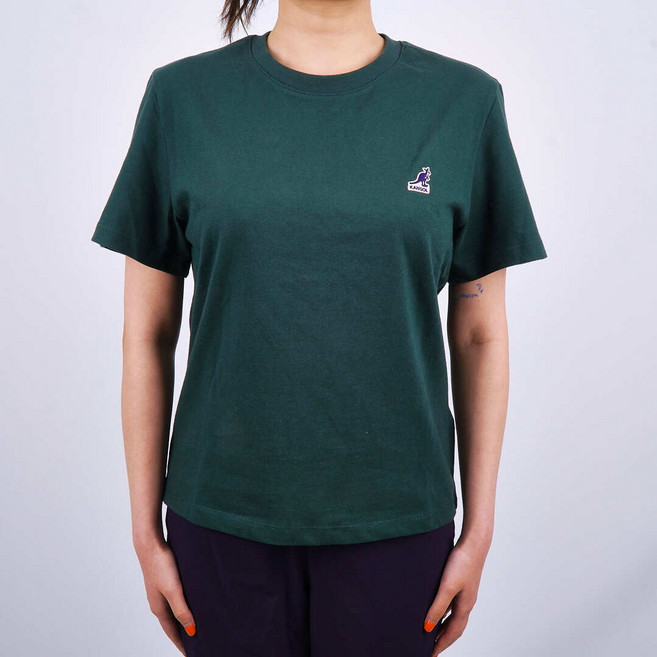[국내정식매장] 캉골 티셔츠 Kangol 우먼스 베이직 티셔츠 2753 그린