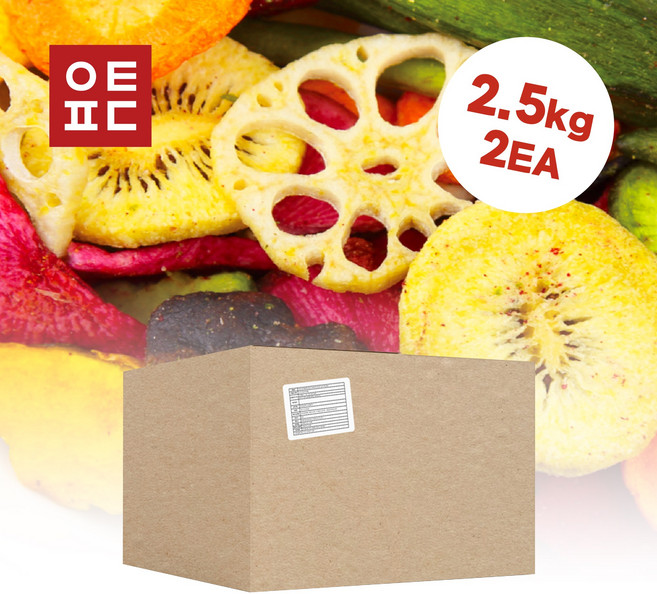 아트푸드 야채믹스칩 대용량 벌크, 5kg, 1개