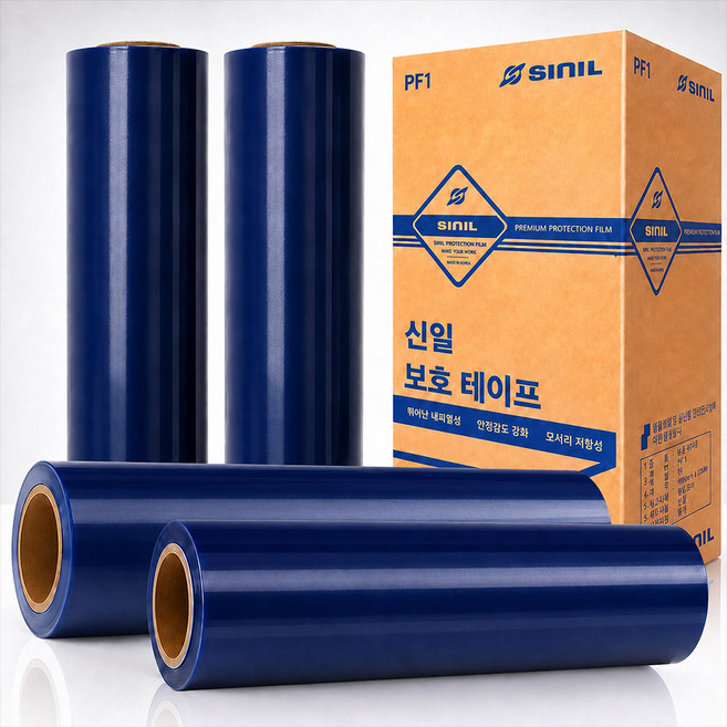 신일 청랩 청보호테이프 필름 500MM X 4롤 청보호, 4개