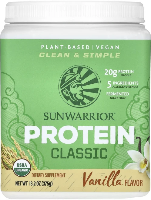 Sunwarrior 클래식 단백질 바닐라 375g(13.2oz), Sunwarrior클래식단백질바닐라375g132oz, 375g, 1개 - 쿠팡