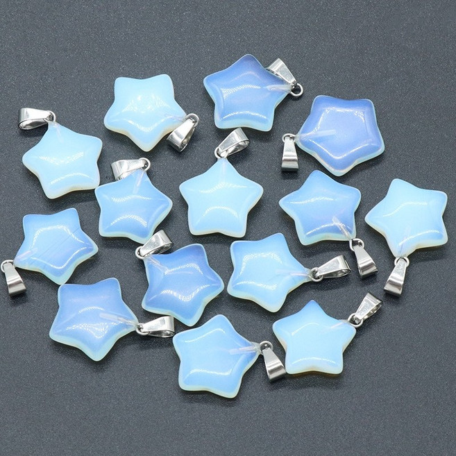 별 원석 펜던트 원석비즈 팔찌 목걸이 천연석 비즈공예 재료 동대문 부자재 상가