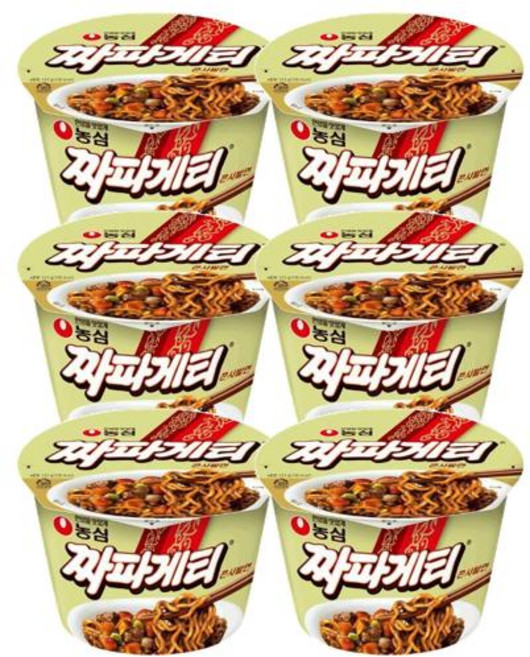 농심 짜파게티 큰사발 큰컵 123g