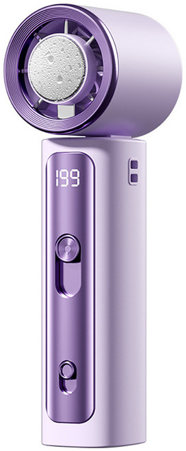 Klym 캠핑 아웃도어용 다용도 이동식 접이식 급속 냉각 에어컨 미니 휴대용 선풍기, 보라색, Y33