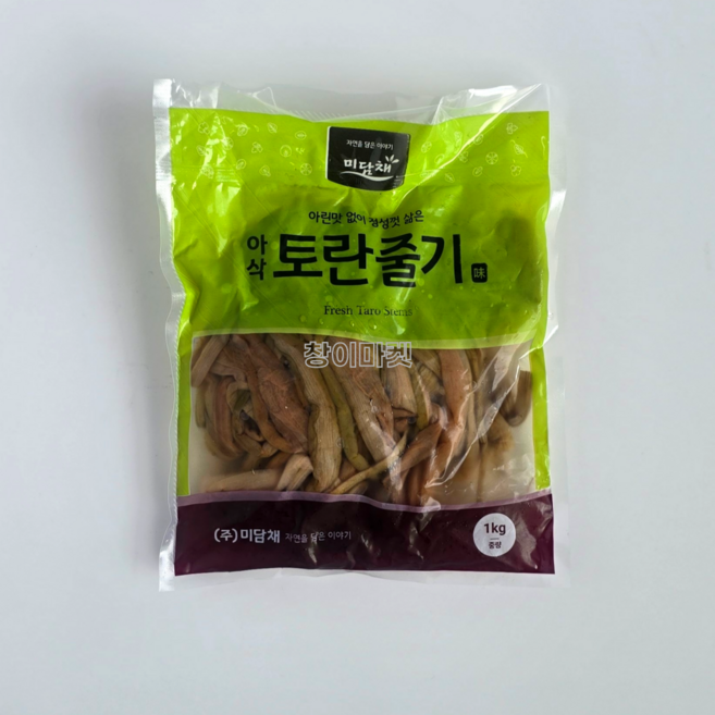 데친 토란줄기 토란대 1kg 육개장재료 대용량 수입산 자숙 물토란줄기 헙배송 아이스박스, 1.토란줄기(물토란) 1kg 미얀마산, 1