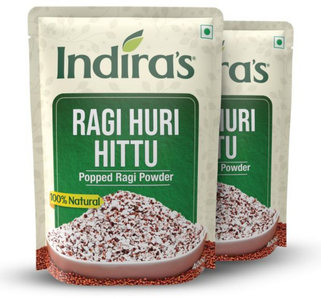 밀레 가루 베이킹 스낵 시리얼 파우더 죽 수프 밥 인디라 인디라s Rag Hur Htu 맛있 팝 라기 밀가루 (각각 400g 2팩) 무설탕 몰트 믹스 인스턴트 라두 팝핑거, 400+400g