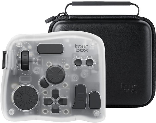TourBox elite plus 사진 블루투스 키보드 무선 csp 편집 드로잉 컨트롤러, 플러스 빙야오 투명 블랙  휴대용 가방 단품 구매보다, 예