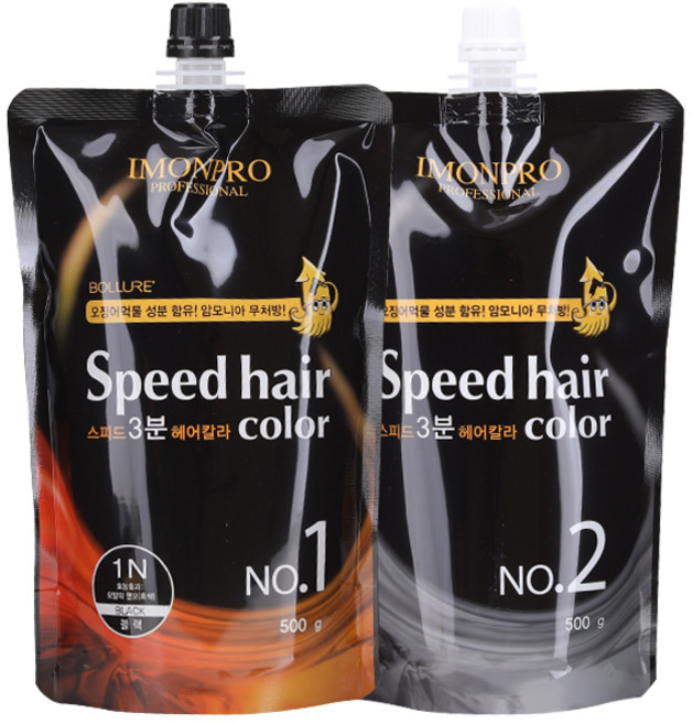 아름다운화장품 아이몬 3분 오징어 먹물 새치커버 염색약, 1N 블랙, 1개