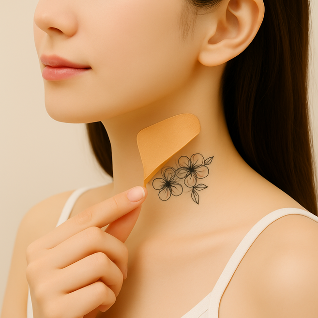 새로하 잘라쓰는 타투 문신 흉터 가리개 커버 방수 테이프, 2개, 2.5CM*5M