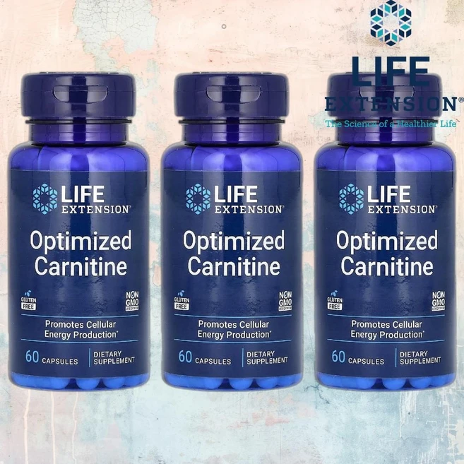 라이프익스텐션 LCarnitine 아세틸 l카르니틴 옵티마이즈드 카르니틴 캡슐 60정 3통 - 쿠팡