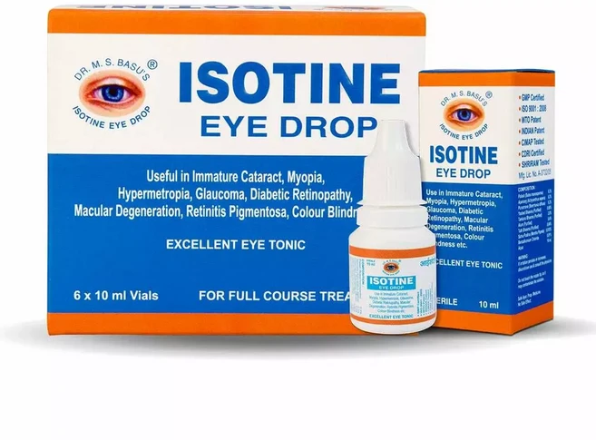 6 x Isotine Eye Drops Pure Herbal and 100% Genuine & Trusted worldwide 10ml. - 쿠팡