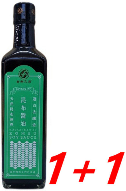 喜樂之泉 天然昆布醬油, 2個, 500ml