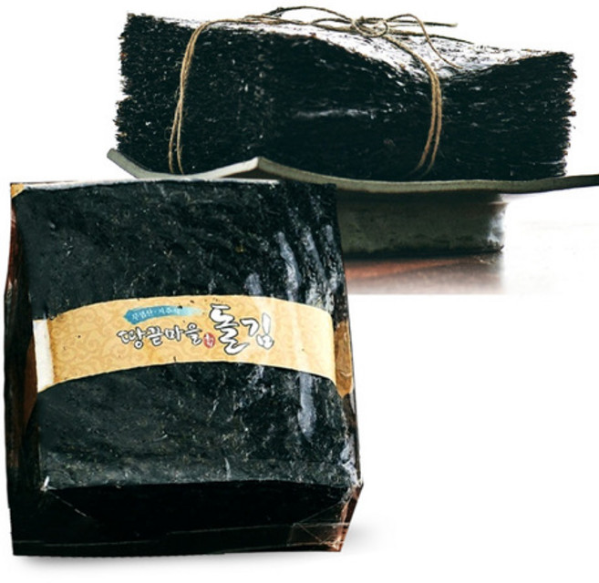 해남김 간장에찍어먹는김 생김 자연산 돌김 1톳 100매, 돌김 1톳(100매)