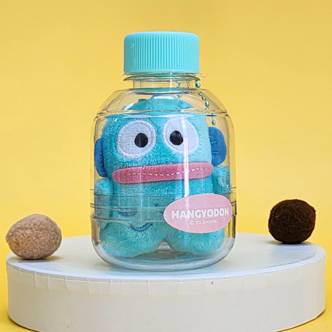 BSC 산리오 보틀 미니 인형 키링 열쇠고리 가방고리 키홀더 가방장식 가꾸 캐릭터인형, 1개, 3. 한교동 보틀키링, 8cm