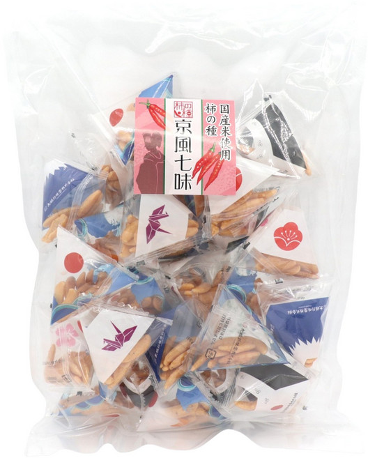 OHASHI CHINMIDO 大橋珍味堂 柿之種 京都風七味風味, 1個, 110g