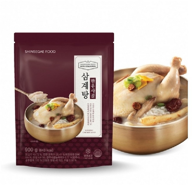 호텔컬렉션 한우사골 삼계탕, 2개, 900g