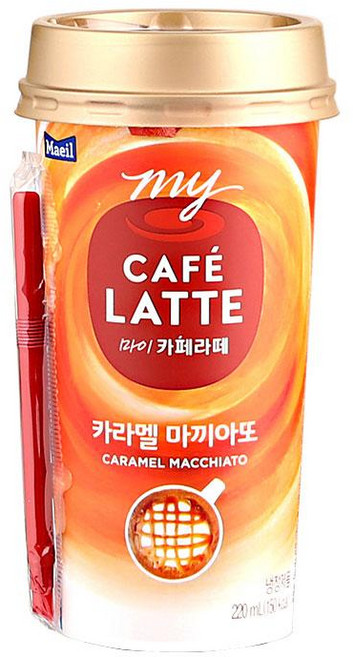 원하프카페라떼(카라멜마끼아또) 220ML, 1개