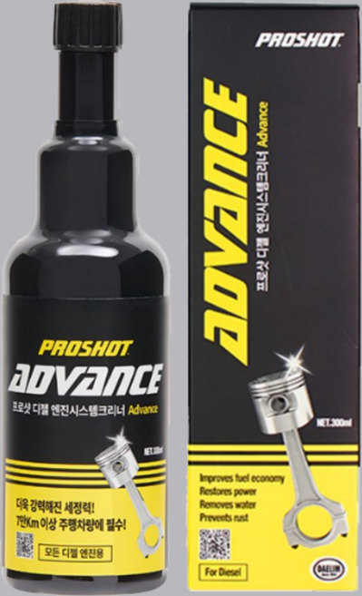 디젤 인젝터 클리너 3배강한 전문가용 경유 연료시스템 매연감소 어드밴스 디젤첨가제 300ml, 1개