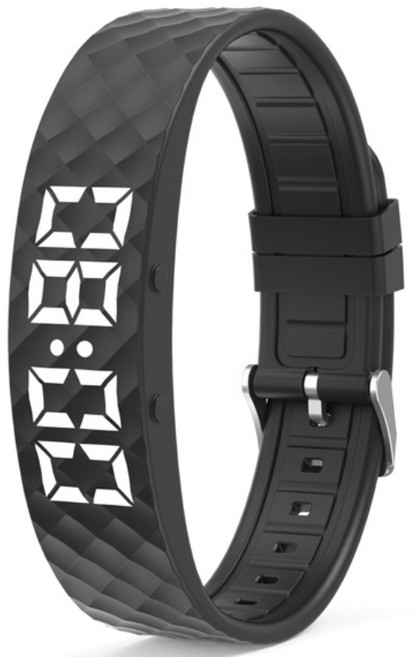 러브심플 진동 알람시계 스마트 스포츠 시계, 블랙, 1개