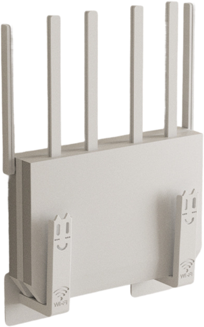 와이유 공유기 셋톱박스 거치대 숨기기 정리리대함, 2세트, 화이트