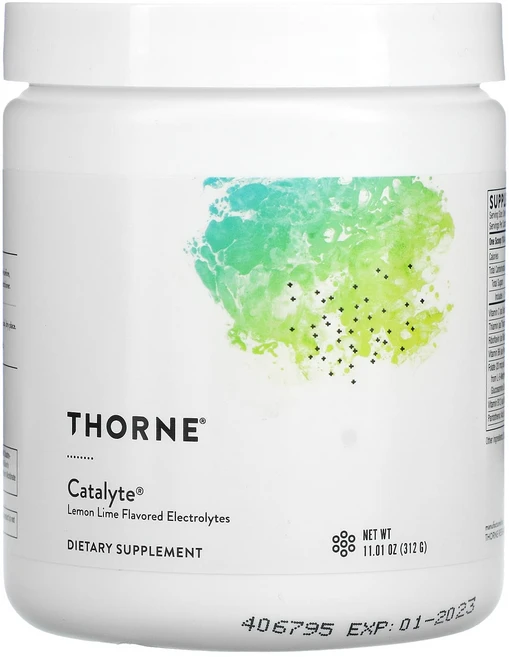 Thorne Catalyte 레몬 라임 맛 전해질 312g(11.01oz), 1개, 312g - 쿠팡