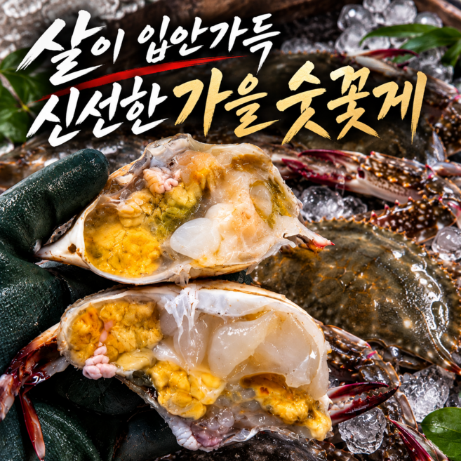 7위 - [서해안 생물] 국내산 활꽃게 생물 가을숫꽃게, 1박스, 1kg(초특가)
