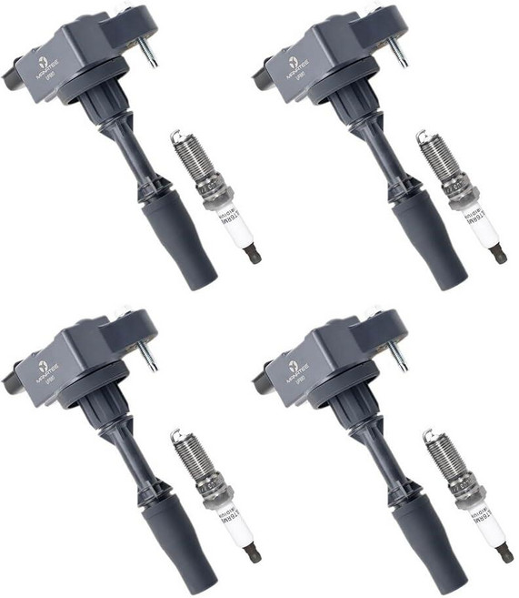 MANATEE UF680 점화 코일 팩 및 더블 이리듐 스파크 플러그 세트 2.0T 2.5L 뷰익 엔비전 리갈 캐딜락 ATS CTS CT6 쉐보레 블레이저 카마로 이쿼녹스 말리