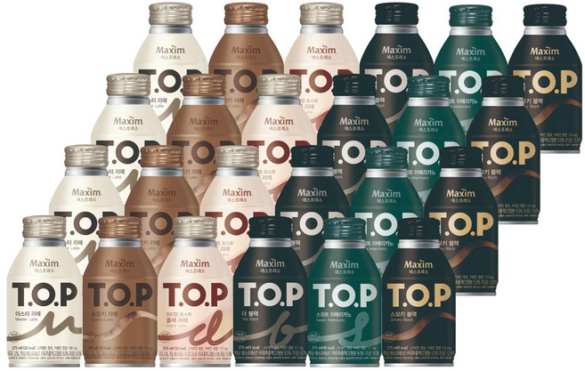 티오피 275mL 캔커피 6종세트(라떼+스모키라떼+돌체라떼+스위트+스모키블랙+블랙) 총 24캔