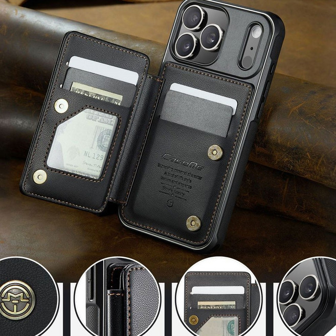 besteffie 적용모델 아이폰 17 케이스 다기능 지갑형 폰케이스 카드 수납 가죽 보호 무선충전 지원 K37