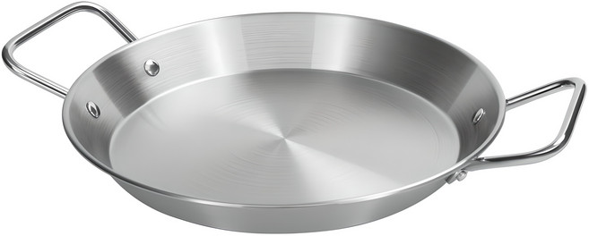 키친아트 스테인레스 빠에야팬, 24cm, 1개
