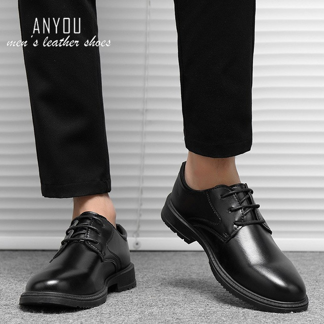 4위 - ANYOU 남자 부드럽고 발편한 더비슈즈 구두 캐주얼화