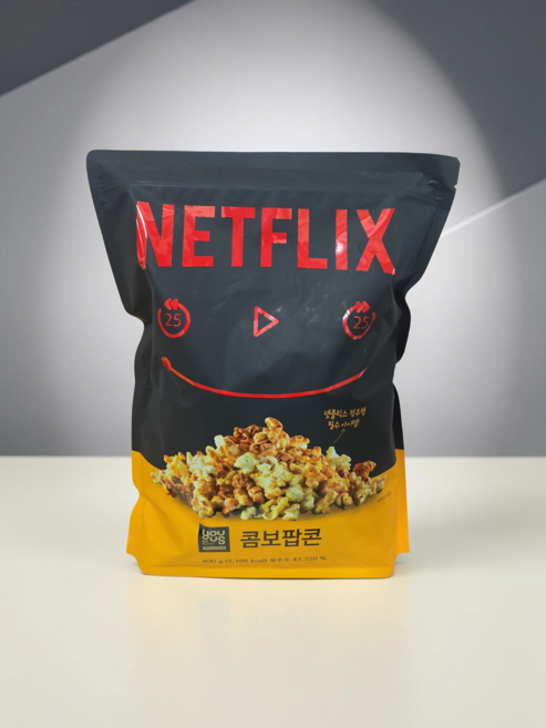 넷플릭스 점보팝콘 특대형 봉지스낵 400g, 2개