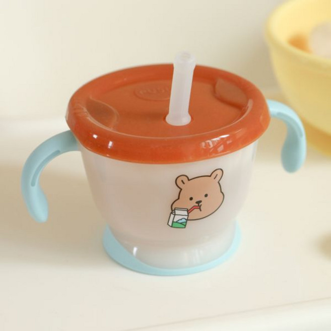 데일리라이크 마이버디x릿첼 첫걸음 머그 빨대컵 동구 송이 아기, 1P - 송이