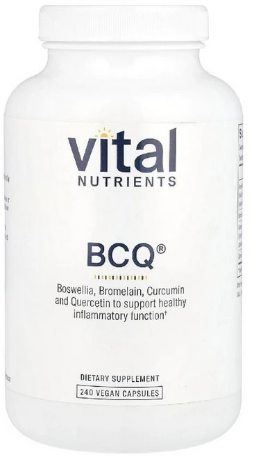 바이탈뉴트리언트 비씨큐 보스웰리아 브로멜라인 커큐민 퀘르세틴 BCQ 베지캡슐 240정, 1개 - 쿠팡