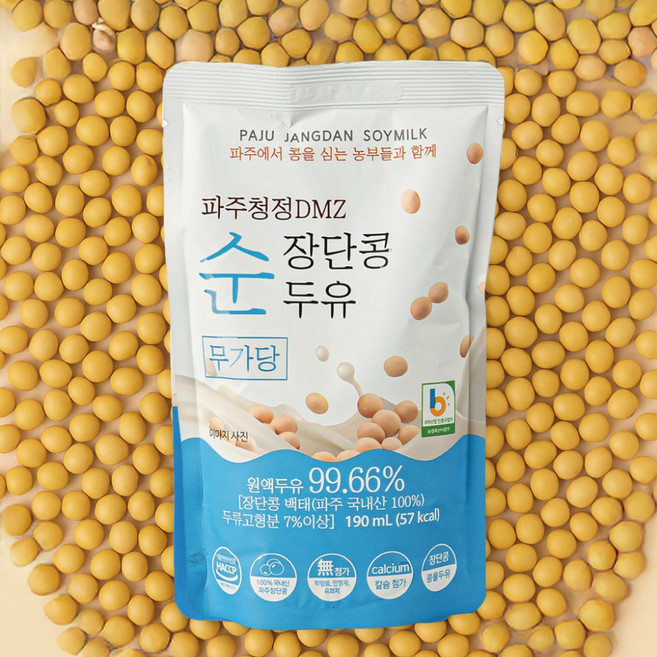 파주 장단콩 순두유(무가당), 20개, 190ml