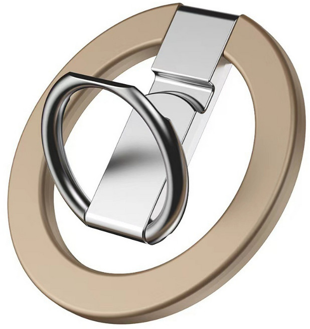 스타일리시 맥세이프 마그네틱 홀더 스마트링 갤럭시호환, 1개, 샴페인 골드