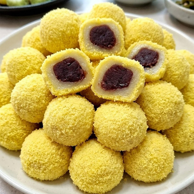부드러운 카스테라 경단 20g 30알 한입 찹쌀떡 간식, 30개