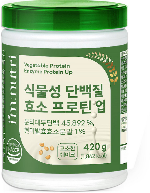 아임뉴트리 식물성 단백질 효소 프로틴, 1개, 420g