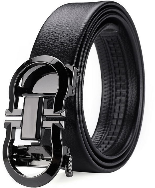 벨트 남성 고급 감 벨트 남성 쇠 가죽 합금 자동 끈 트렌드 신형 벨트봉투