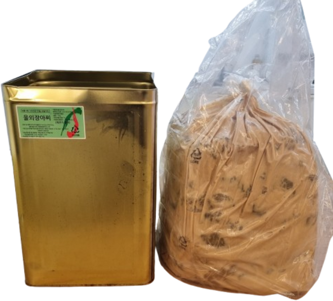 동백찬 울외장아찌 국산 18kg 군산 나나스끼 나나스키 나라스케 주박 장아찌 나나스케 청외 업소용 도매 대용량 절임, 1개