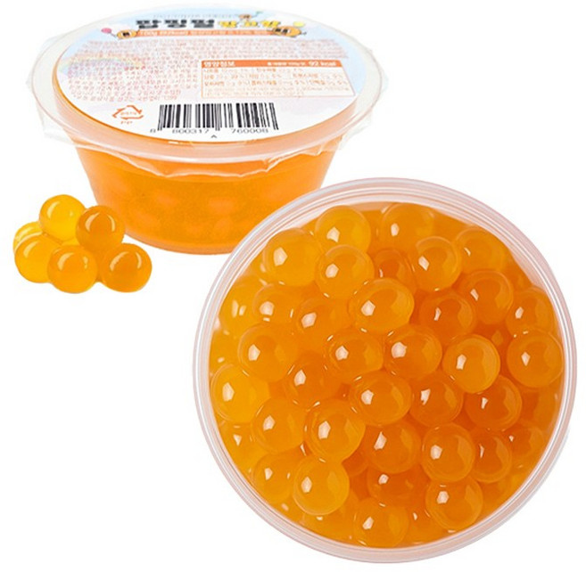 토핑스 팝핑펄 팝핑보바 망고향, 100g, 72개