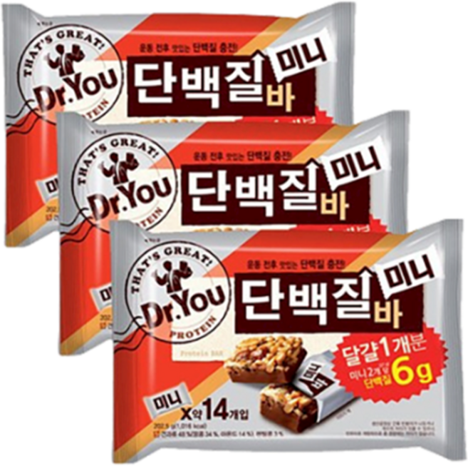 오리온 단백질바미니 202.5gx3개, 202.5g, 3개