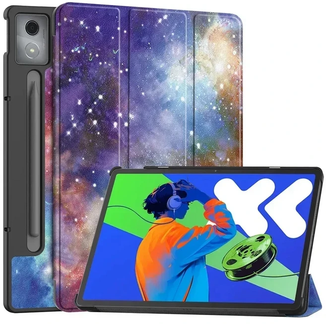 Xiaoxin Pad Pro 12.7 2025 Lenovo 커버 펀다 용 삼중 접이식 스탠드 스마트 태블릿 케이스, 01 Xiaoxin Pro12.7 2025, 07 YHX