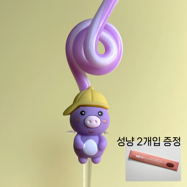 십이간지 띠별 동물초 + 성냥 증정, 2개, 10g, 돼지