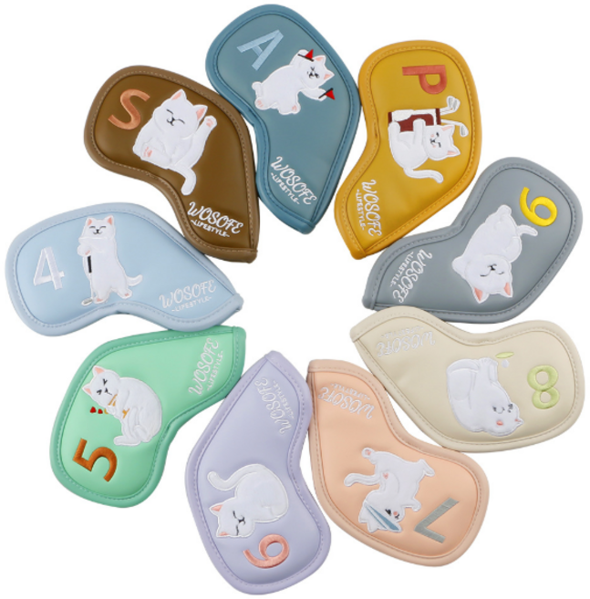 로드웨이 골프 아이언 고양이 보호 커버, 혼합