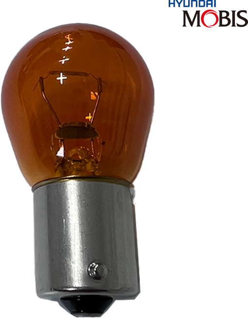 모닝SA 후방 방향지시등 깜빡이 전구 싱글 황색 12V 27W 현대모비스부품몰 현기파츠, 1개, 28mm