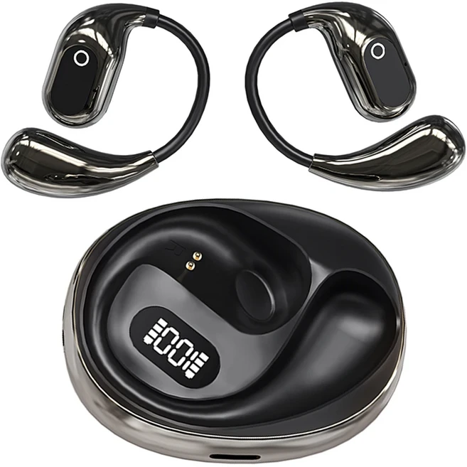 XG99 오픈 이어 실시간 AI 번역기 이어 버드 138 개 언어 Bluetooth 5.3 교수형 이어 버드 스마트 음성 번, 01 Black-XG99, 01 CHINA