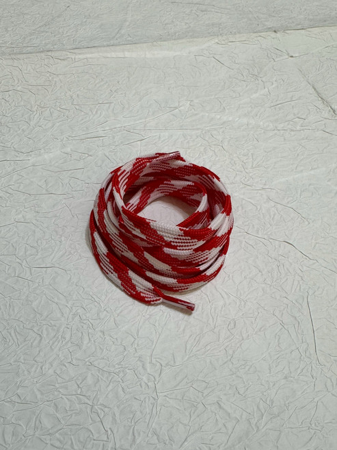 紅白色條紋鞋帶